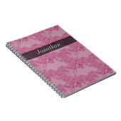 Schlichtes Fliesen-Keramik-Oberflächen-Rosa Notizblock (Rechte Seite)