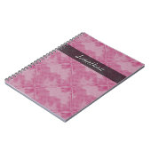 Schlichtes Fliesen-Keramik-Oberflächen-Rosa Notizblock (Linke Seite)