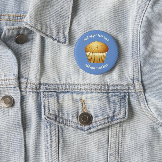 Schlichtes Frühstück Muffin on Blue - Eigener Slog Button (Beispiel)