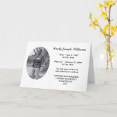 schlichtes Gedächtnis Karte (Gelbe Blume)