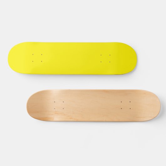 Schlichtes gelbes Skateboard (Horizontal)