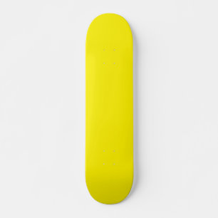 Schlichtes gelbes Skateboard