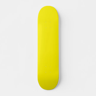 Schlichtes gelbes Skateboard