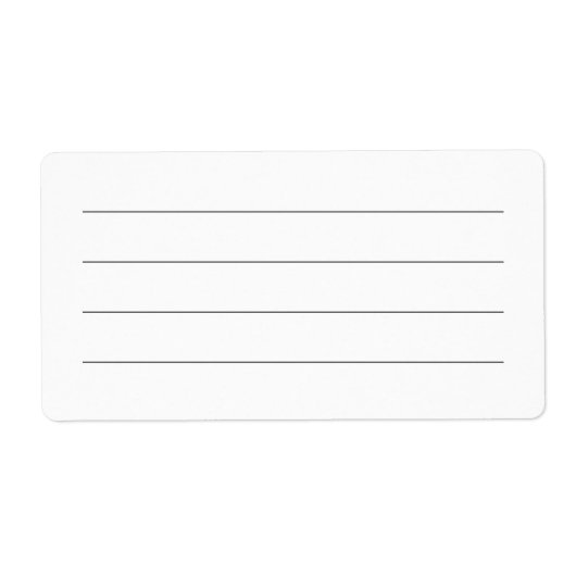 Schlichtes Generic Lined Write-on Multipurpose Lab (Vorne)