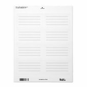 Schlichtes Generic Lined Write-on Multipurpose Lab (Vorne)