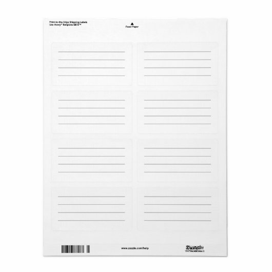 Schlichtes Generic Lined Write-on Multipurpose Lab (Vorne)