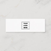 Schlichtes generisches Logo - Modernes Minimum Mini Visitenkarte (Vorderseite)