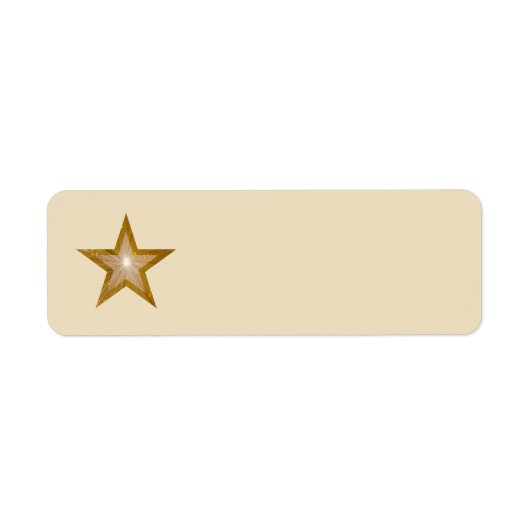 Schlichtes Gold-Star-Label (Vorne)
