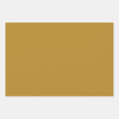 Schlichtes Goldenfield Set Gold Farbton Tone 3 Geschenkpapier Set (Vorderseite 3)