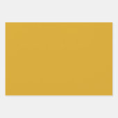 Schlichtes Goldenfield Set Gold Farbton Tone 3 Geschenkpapier Set (Vorderseite 2)