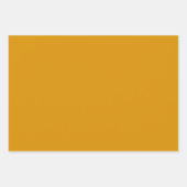 Schlichtes Goldenfield Set Gold Farbton Tone 3 Geschenkpapier Set (Vorderseite)