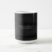 Schlichtes Graues Holzdesign Minimalistisch modern Kaffeetasse (Mittel)