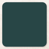 schlichtes Grün Rechteckiger Pappuntersetzer (Vorderseite)