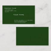schlichtes Grün Visitenkarte (Vorne/Hinten)