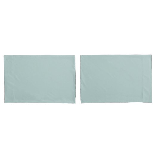 Schlichtes, grünes Pair der Pillowcases Kissenbezug (Vorderseite-Set)