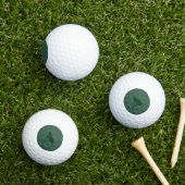 Schlichtes grünes Retro-Zeichen für die benutzerde Golfball (Insitu Gras)