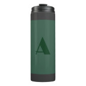 Schlichtes grünes Retro-Zeichen für die benutzerde Thermosbecher (Vorderseite)