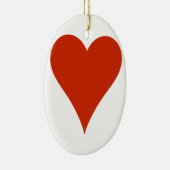Schlichtes Herz Keramik Ornament (Rechts)