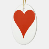 Schlichtes Herz Keramik Ornament (Links)