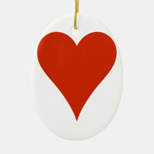 Schlichtes Herz Keramik Ornament