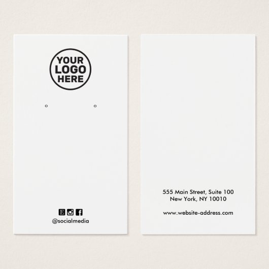 Schlichtes Hinzufügen von Logos, beliebiger Farbve (Vorne & Hinten)