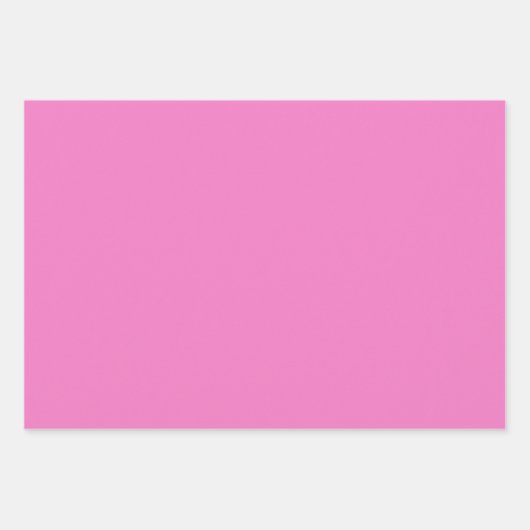 Schlichtes Hydrangea-Rosa Geschenkpapier Set (Vorderseite 2)