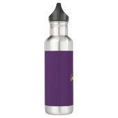 Schlichtes Indiz & Gelb Modernes Minimalistisch Edelstahlflasche (Links)