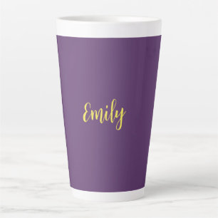 Schlichtes Indiz & Gelb Modernes Minimalistisch Milchtasse