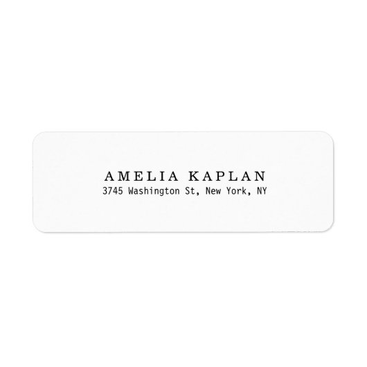 Schlichtes klassisches Weiß Minimalistisch Berufli (Vorne)