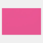 Schlichtes Leuchtstoffparadies Pink Shades 3 Tones Geschenkpapier Set (Vorderseite 3)