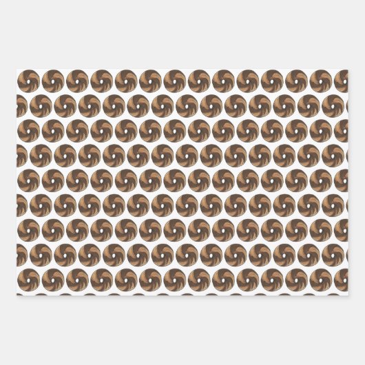 Schlichtes Marmorrye Cinnamon Raisin Bagel Frühstü Geschenkpapier Set (Vorderseite 2)