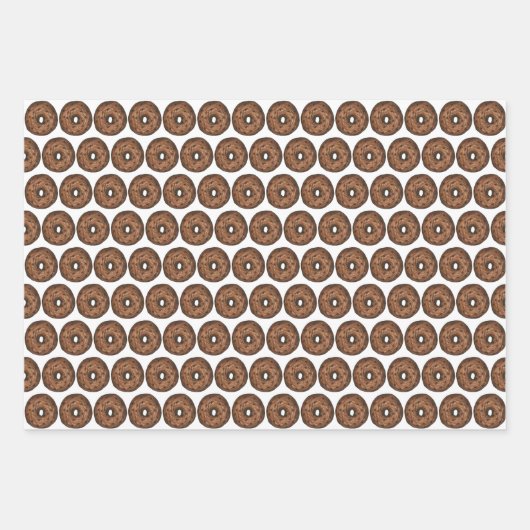 Schlichtes Marmorrye Cinnamon Raisin Bagel Frühstü Geschenkpapier Set (Vorderseite)