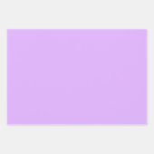 Schlichtes Medium Pulver Mauve Lila Schatten 3 Ton Geschenkpapier Set (Vorderseite 3)