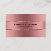 Schlichtes Metall Kupfer Hintergrund Edelstahl Visitenkarte (Vorderseite)