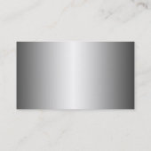 Schlichtes Metall wie die Entwicklung von Visitenk Visitenkarte (Rückseite)