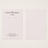 Schlichtes Minimal-Lichtrosa-Schmuckstück (Vorne & Hinten)