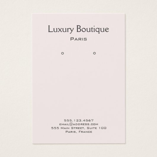 Schlichtes Minimal-Lichtrosa-Schmuckstück (Vorderseite)