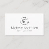 schlichtes, minimalmodernes Logo Visitenkarte (Vorderseite)