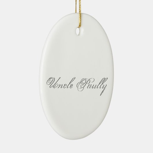 Schlichtes Monogramm Keramikornament (Rechts)