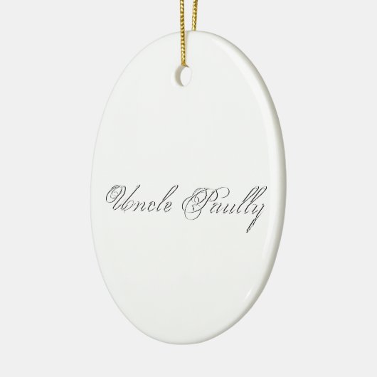 Schlichtes Monogramm Keramikornament (Links)