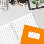 Schlichtes Neon Spiral-Komposition-SchulNotebook Notizblock