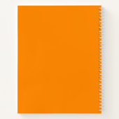 Schlichtes Neon Spiral-Komposition-SchulNotebook Notizblock (Rückseite)