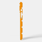 Schlichtes Orange mit Polka-Punkten Case-Mate iPhone Hülle (Rückseite / Links)
