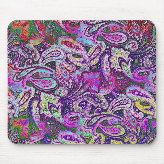 Schlichtes Paisley 4 Mousepad (Vorne)