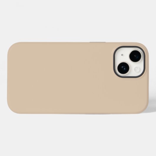 Schlichtes Palomino-Beige Case-Mate iPhone Hülle (Rückseite (Horizontal))
