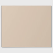 Schlichtes Palomino-Beige Geschenkpapier (Flach)