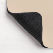 Schlichtes Palomino-Beige Mousepad (Ecke)