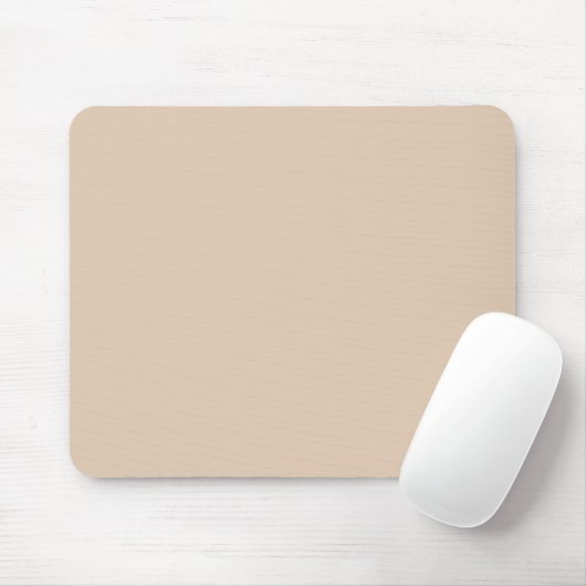 Schlichtes Palomino-Beige Mousepad (Mit Mouse)