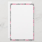 Schlichtes Papier mit Blumenrahmen (Vorne/Hinten)