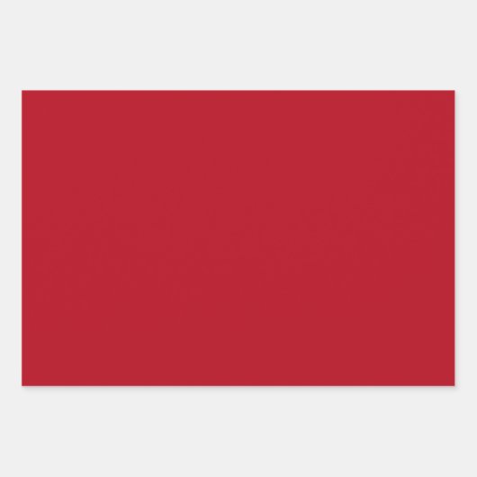 Schlichtes Paprika-Rot Geschenkpapier Set (Vorderseite 3)